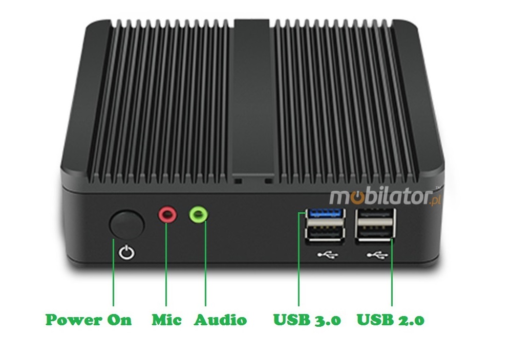 MiniPC yBOX-A30X Mini Komputer Zcza Mic Audio USB3.0 USB2.0 mobilator pl