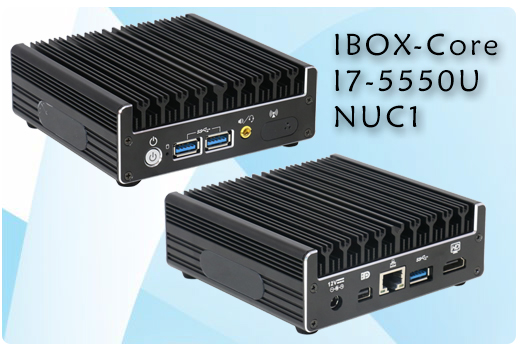 Przemysowy Komuter Fanless MiniPC IBOX-Core I7-5550U-NUC1