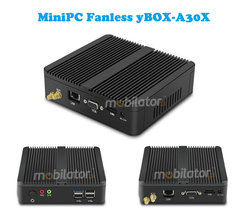 MiniPC yBOX-A30X Bezwentylatorowy May Komputer mobilator pl