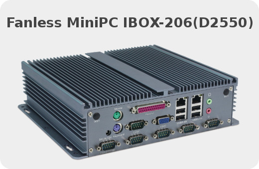 Przemysowy Komuter Fanless MiniPC IBOX-206(D2550)