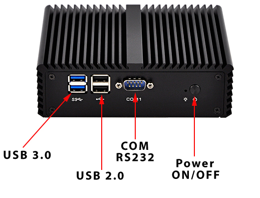 Komputer Przemysowy Fanless MiniPC mBOX Nuc Q410P umpc mobilator ssd