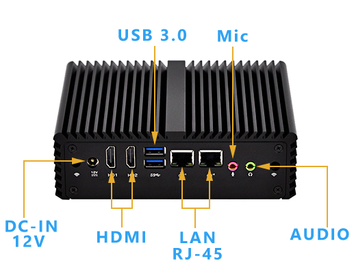 Komputer Przemysowy Fanless MiniPC mBOX Nuc Q410S ssd umoc mobilator
