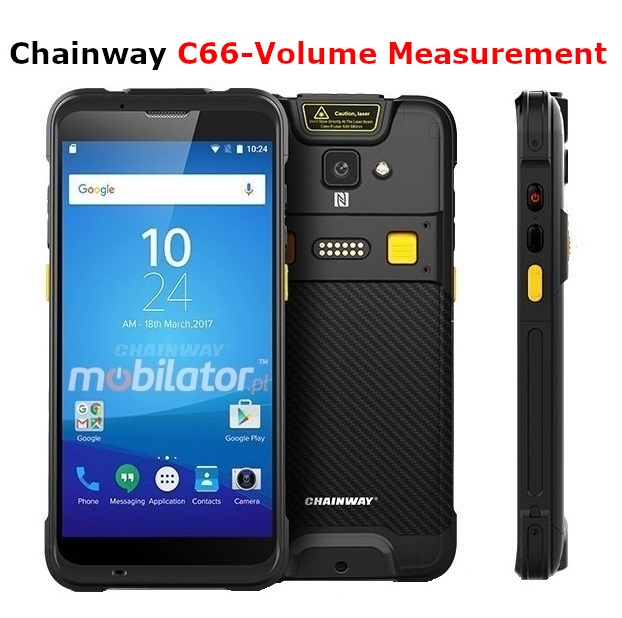 Chainway C66-Volume v.1 wstrzsoodporny przemysowy wytrzymay odporny smartfon NFC 4G IP65 skaner kodw kreskowych 2D Zebra