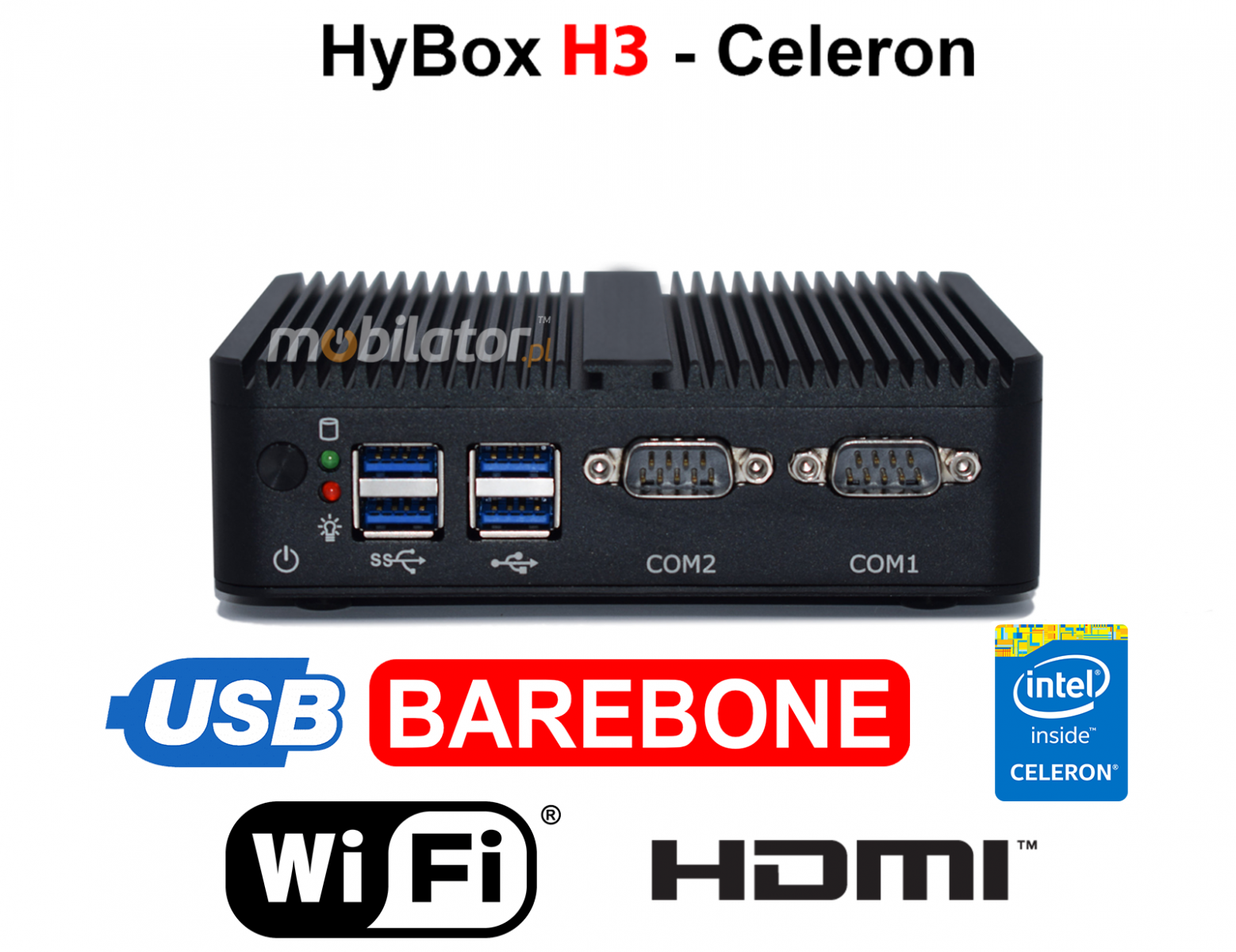 HyBOX H3 may niezawodny szybki i wydajny mini pc w metalowej obudowie przystosowany do pracy na hurtowni