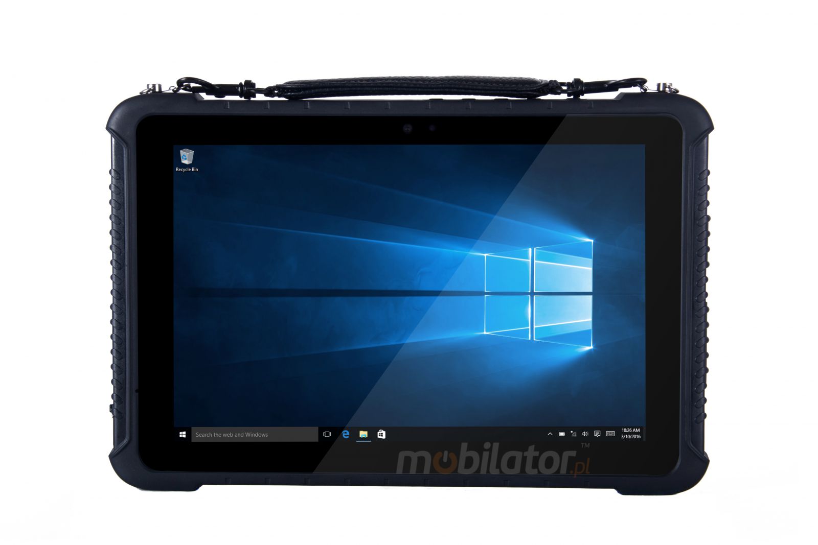  Emdoor I16K v.4 - Wodoodporny 10-calowy tablet przemysowy (IP65 + MIL-STD-810G) z BT, skanerem kodw 1D MOTO, pamici 4GB RAM, dyskiem 128GB ROM