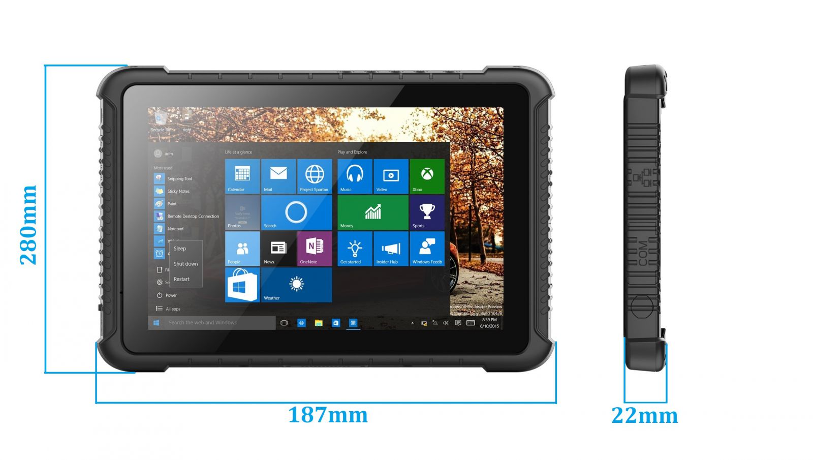 Emdoor I16K v.2 - Wytrzymay 10-calowy tablet przemysowy z pojemn bateri, 4GB RAM, 128GB ROM, Bluetooth 4.2 i skanerem kodw kreskowych 1D MOTO