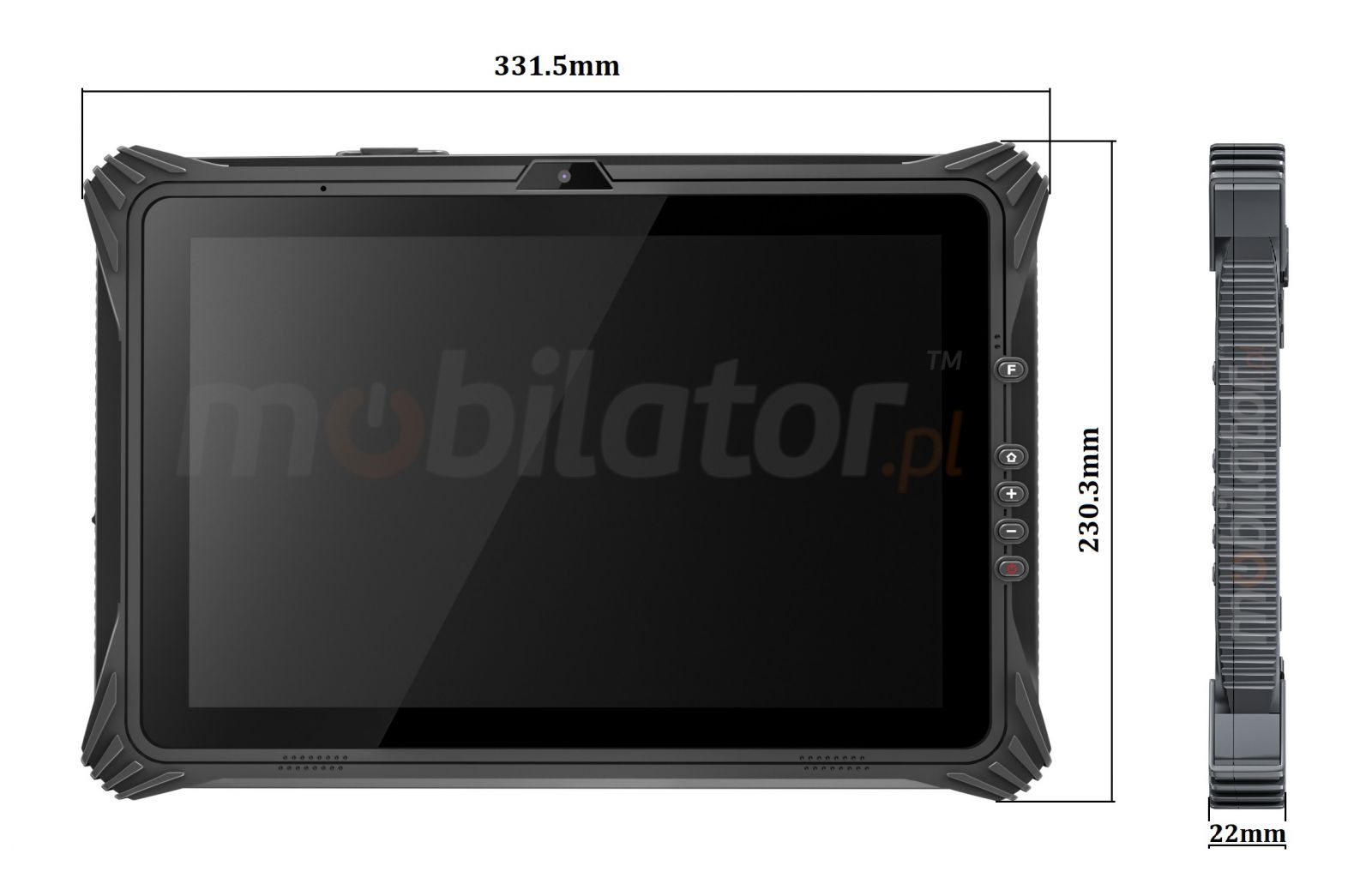 Emdoor I20U v.11 - Wstrzsoodporny 12.2 calowy tablet z Windows 10 IoT, Bluetooth 4.2, czytnikiem kodw 2D N3680 Honeywell, NFC , 4G, AR FILM, 8GB RAM i 128GB ROM
