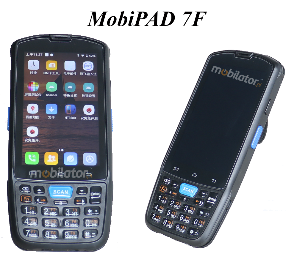 MobiPAD 7F – wielozadaniowy terminal danych z norm IP67, odporny na upadki i zachlapania, dziaajcy w niskich i wysokich temperaturach, ze skanerem 2D, 2GB RAM, 16GB ROM