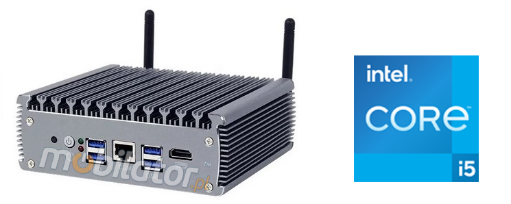 yBOX-X56-(6LAN)-I5 Wytrzymay MiniPC przemysowy Wifi, Bluetoooth, RAM 8GB