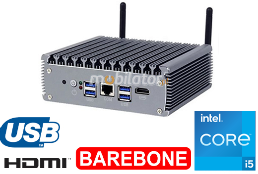 yBOX-X56-(6LAN)-I5 Barebone uniwersalny komputer przemysowy bezwentylatorowy