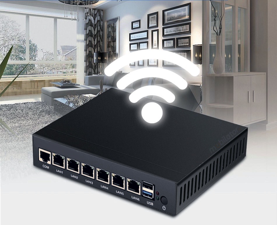 yBOX X33 J1900 z moduem WiFi, ktry zapewnia szybki dostp do sieci za pomoc routera