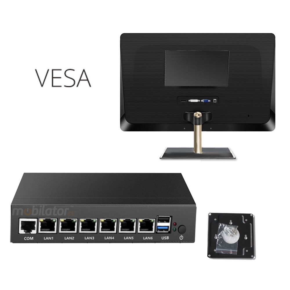 yBOX X33 N2930 z funkcjonalnym uchwytem VESA