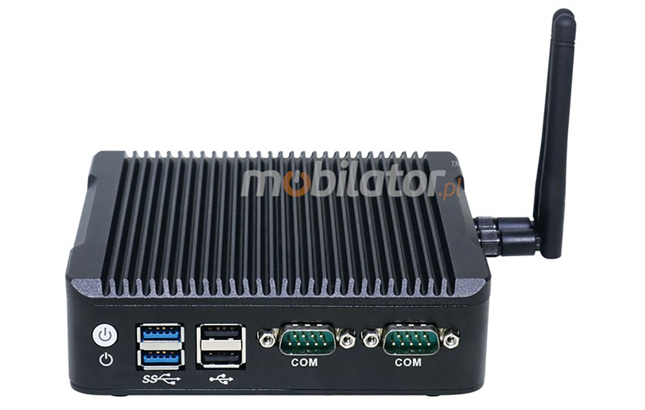 IBOX N5 v.8 - Wytrzymay miniPC z procesorem Intel Celeron, zczami 4x USB 2.0, 2x RJ-45 LAN, 2x USB 3.0, 1x RS232 i dyskiem 1TB HDD