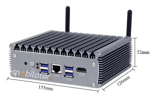 yBOX-X56-(6LAN)- I5 MiniPC dla biura i przemysu, 8GB RAM, Wifi, Bleutooth