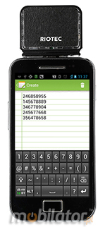 Mini czytnik 2D RIOTEC DC-9257 MicroUSB  Skaner 1D 2D  Porczny Kompatybilny Android mobilator.pl New Portable Devices Mobilne Skanery kodw kreskowych MINI OTG  