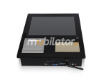 Operatorski Przemysowy Panel PC dotykowy z drukark termiczn 58mm i czytnikiem RFID HF - MobiBOX IP65 J1900 12 v.HF 58 - zdjcie 2