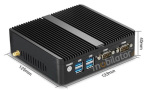 Odporny Bezwentylatorowy Komputer Przemysowy Fanless MiniPC yBOX - GX30 (2 LAN) - 3215U v.3 - zdjcie 1