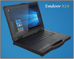 Laptop przemysowy z dotykowym ekranem rozszerzonym dyskiem SSD technologi 4G LTE oraz Windows 10 Pro - Emdoor X14 v.14 - zdjcie 1