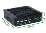 IBOX N3 v.1 BAREBONE - Wytrzymay miniPC z procesorem Intel Celeron, zczami 4x USB 2.0, 2x USB 3.0, 1x RJ-45 COM oraz 2x RJ-45 LAN - zdjcie 4
