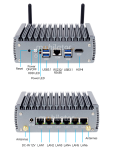 MiniPC yBOX-X56 I7 1165G7 8GB RAM 256GB SSD mSATA v2 - sze zczy LAN Gigabit Ethernet dwie anteny WIFI 3G 4G fanless
