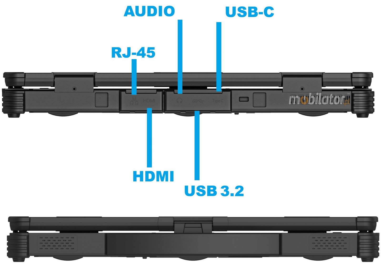 Emdoor X14A wstrząsoodporny przemysłowy laptop Windows 11 IP65 Intel SSD
