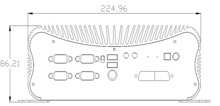 HyBOX 1012B-D4 wymiary niewielkiego wydajnego specjalistycznego MiniPC z dobrym procesorem Intel Celeron