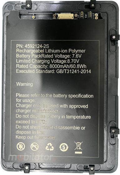 MobiPad T1300U - Pojemna bateria 8000mAh