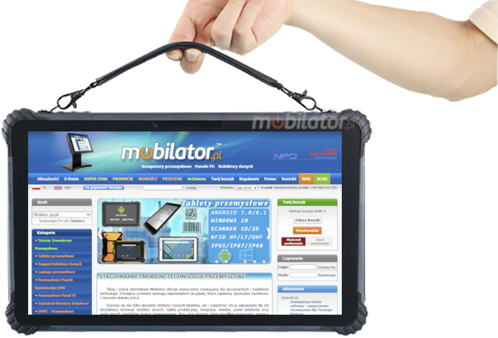 Reinforced suitcase strap for MobiPad T1300U