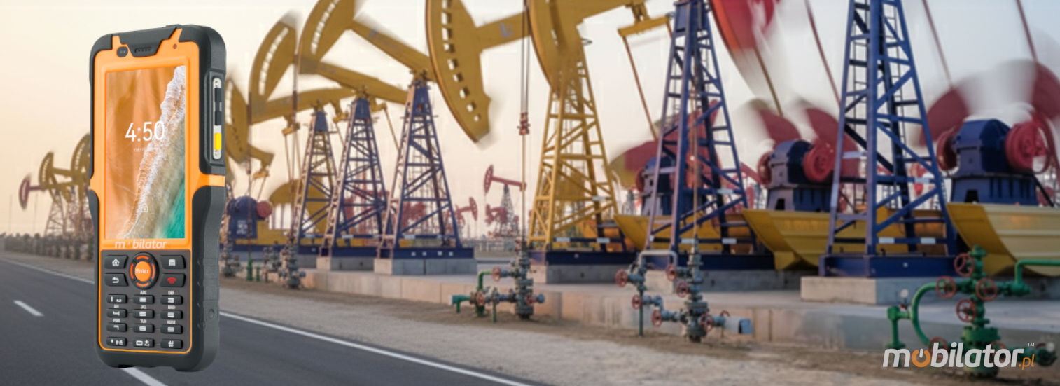 Kolektor danych MobiPad Tex05 z Atex dla przemysłu naftowego Android Wifi