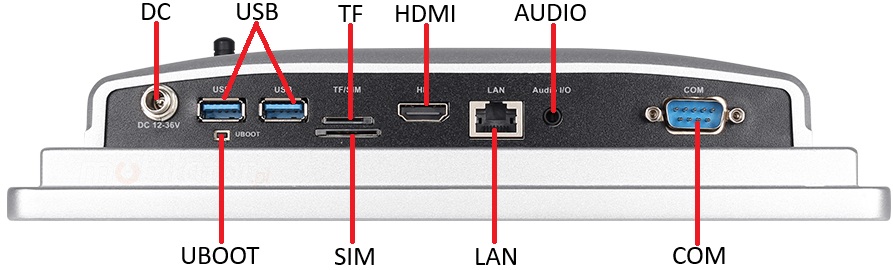 Mobitouch 101A-LF+2D Przemysłowy komputer panelowy z RS232