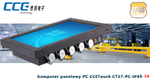 Industial Touch PC CCETouch CT17-PC Komputer panelowy Panel PC Norma odpornoci IP65 Przemysowy komputer panelowy Ekran rezystancyjny 5 wire resistive wywietlacz 17 cali mobilator.pl New Portable Devices Windows