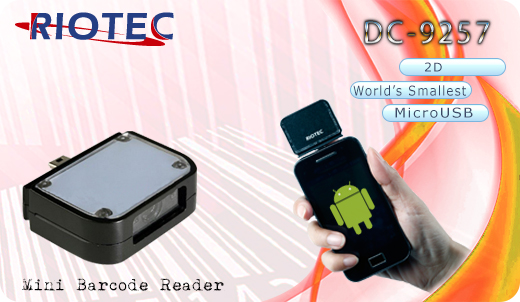 Mini czytnik 2D RIOTEC DC-9257 MicroUSB  Skaner 1D 2D  Porczny Kompatybilny Android mobilator.pl New Portable Devices Mobilne Skanery kodw kreskowych MINI OTG  