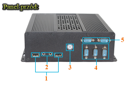 Przemysowy Fanless MiniPC IBOX-i3D61-S100-RS422/485