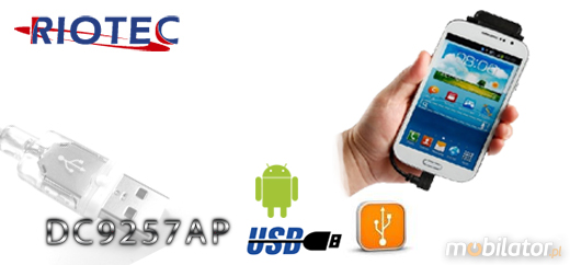 Mini czytnik 1D RIOTEC DC-9250 MicroUSB  Skaner 1D  Porczny Kompatybilny Android mobilator.pl New Portable Devices Mobilne Skanery kodw kreskowych MINI OTG 