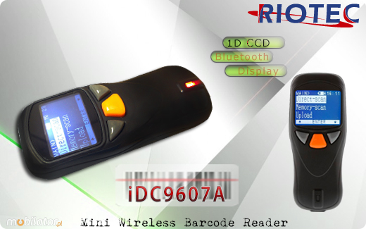 RIOTEC Mini czytnik 1D 2D Bluetooth 1.0 Riotec iDC95xx Skaner 1D CCD Bezprzewodowy Bluetooth Porczny MobiSCAN  Kompatybilny Windows Android IOS mobilator.pl New Portable Devices Mobilne Skanery kodw kreskowych MINI