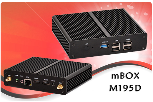 Przemysowy MiniPC mBOX-M195D