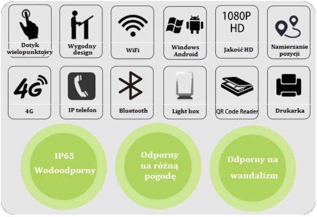 NoMobi Trex Hi43Wcale wyposaony w modu WiFi oraz opcjonalnie w 4G Bluetooth  i GPS