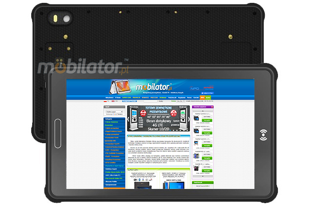 MobiPAD 8TS-5A - Przemysowy tablet Android 11 z 8-calowym ekranem 1920x1200, NFC, GPS wysokiej precyzji, Skaner 2D Newland N1, procesor 8x2.0GHz, 4GB RAM, 64GB ROM, odporny na py i wod (IP65), Czytnik linii papilarnych, WiFi, Bluetooth, LTE