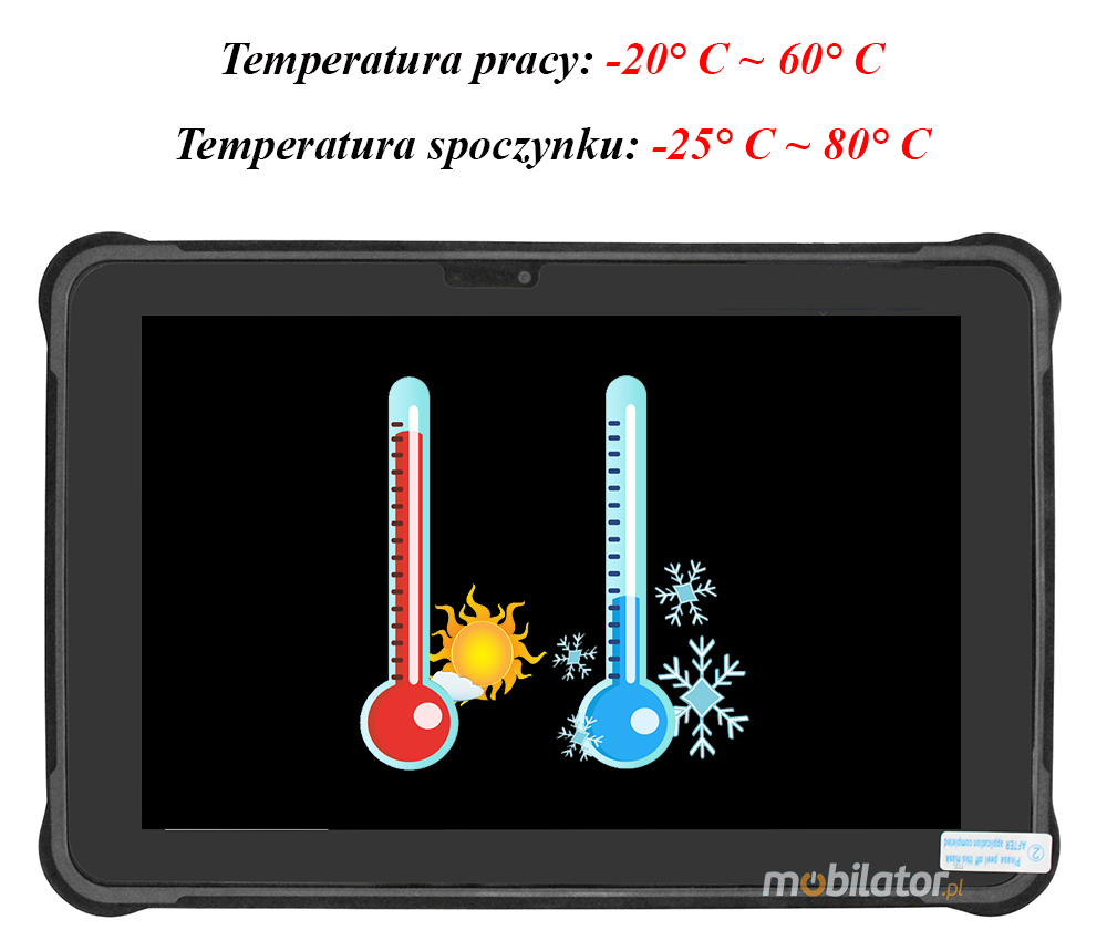 MobiPAD A311-R2 - Tablet przemysowy z Android 12.0, ekran 10 cali, RK3588 8x2.1GHz, 8GB RAM, 256GB ROM, GPS, NFC, Bluetooth 5.0, USB 3.0, HDMI, 450 nits, 5MP/13MP, odporny na wstrzsy