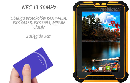 wodoodporny wstrzsoodporny przemysowy tablet Senter S917V18 z systemem cznoci NFC