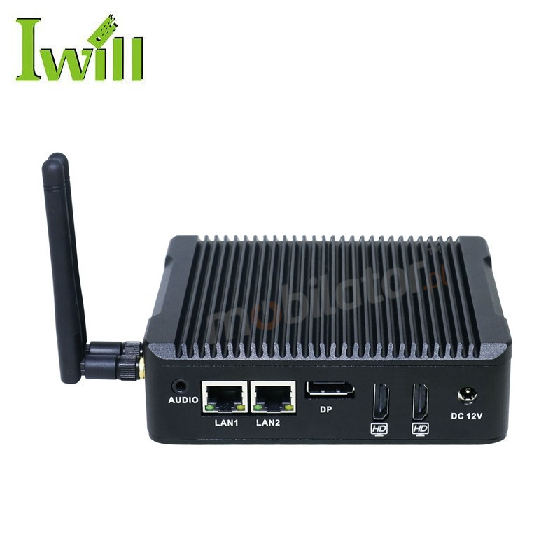 IBOX N5B v.1 - Odporny miniPC BAREBONE z czterordzeniowym procesorem Intel Celeron, portami 2x USB 2.0, 2x USB 3.0, 2x RS232 oraz 2x LAN