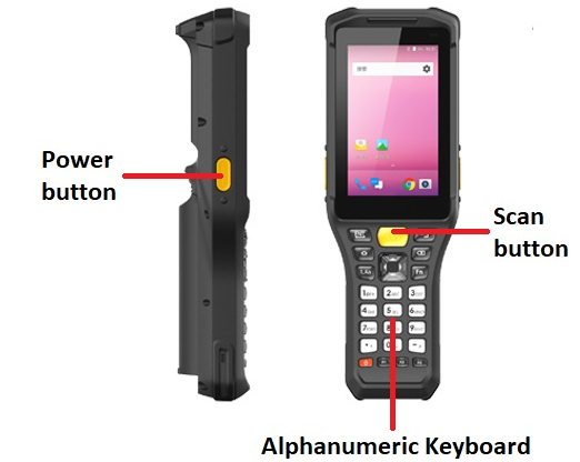 Wodoszczelny inwentaryzator w formie smartfona  (System Android 9.0) oraz NFC w kompaktowych wymiarach