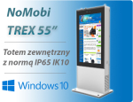 NoMobi Trex wytrzymay totem informacyjno-reklamowy cichy Trex 55W